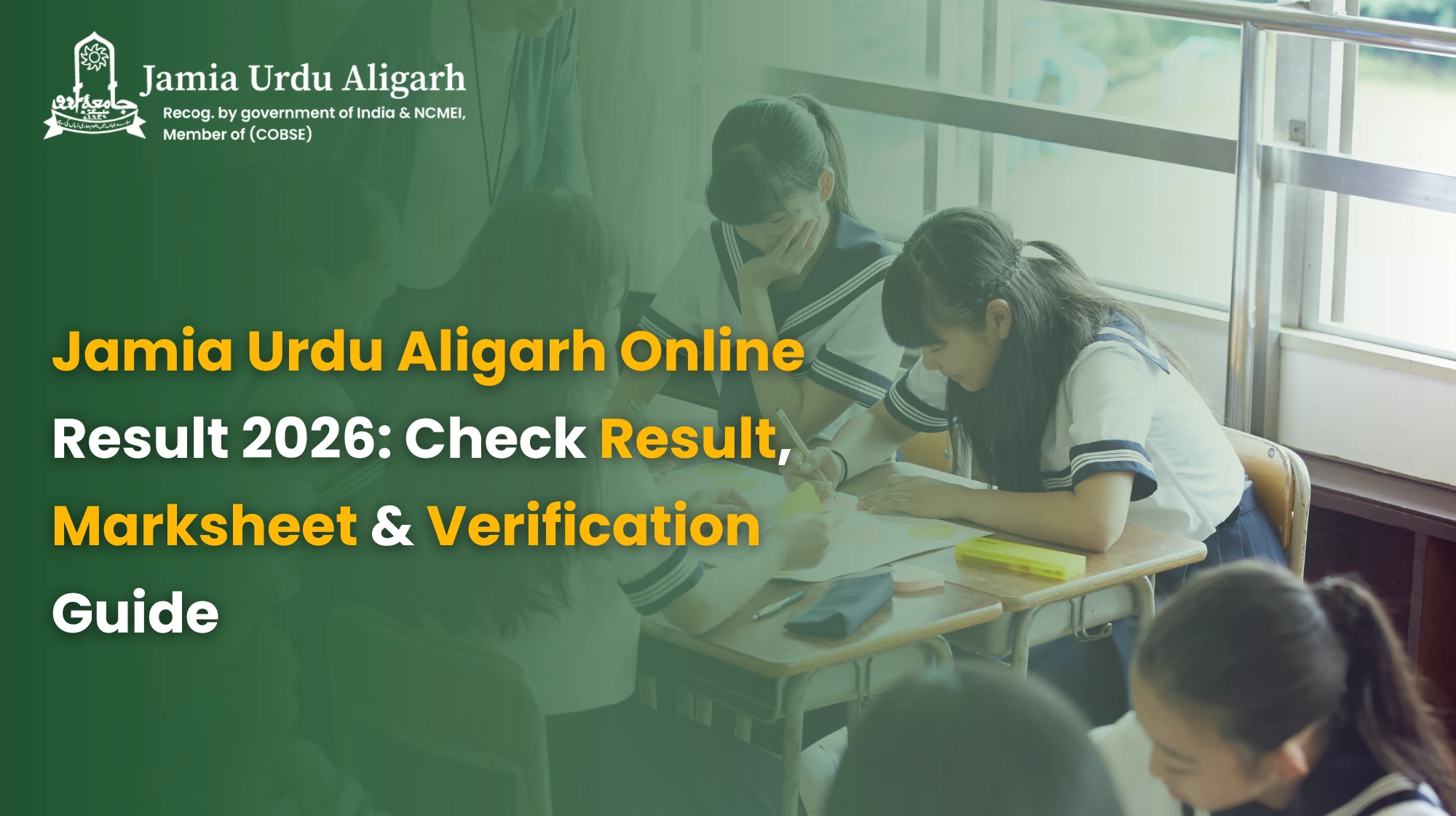 Jamia Urdu Aligarh Online Result 2026: Check Result, Marksheet & Verification Guide